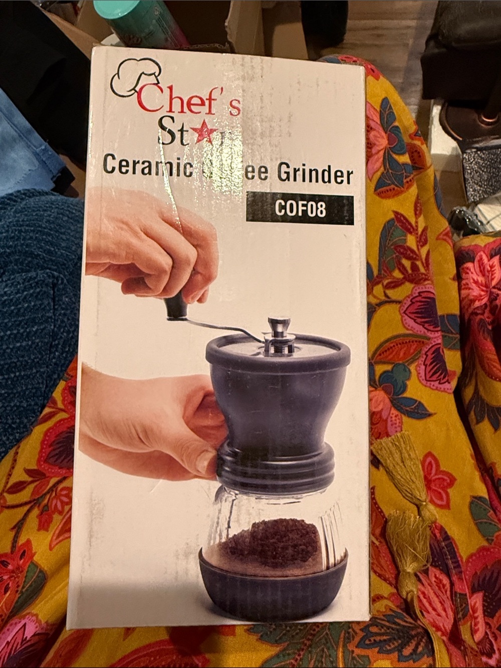 Ceramic Coffee Grinder in Black